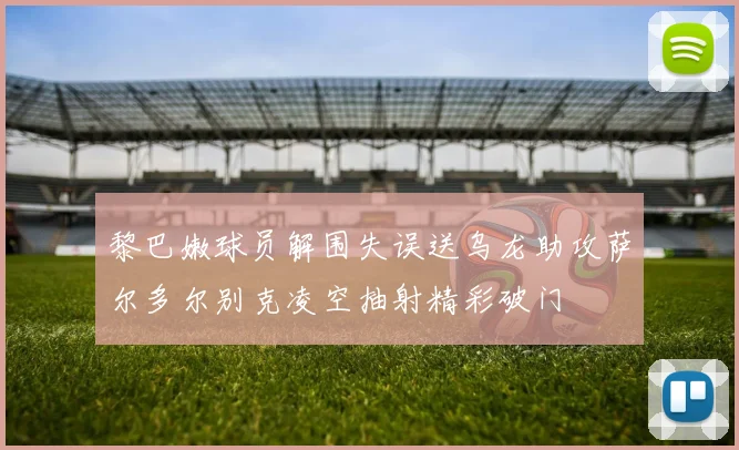 黎巴嫩球员解围失误送乌龙助攻萨尔多尔别克凌空抽射精彩破门